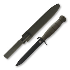 Bundeswehr Dagger w/ Sheath German Commando Fighting Knife - OD Green - NEW picture