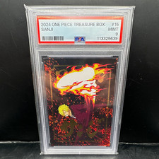 Panini One Piece 2024 Treasure Box Sanji Card #15 PSA 9 Graded Cert 113325639 picture