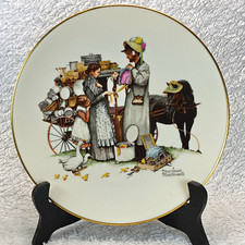 Gorham Fine China Norman Rockwell “Summer country Peddler” Plate picture