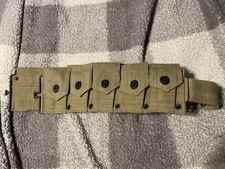WWII WW2 US ARMY SOLDIER EQUIPMENT M-1923 CARTRIDGE BELT high quality  picture