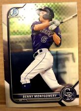 Benny Montgomery(Colorado Rockies)2022 Bowman Chrome Rookie Baseball Card picture