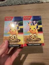 Pokémon TCG 30th Celebration Booster Bundle Box English MISPRINT (2 together) picture