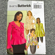 Butterick B4876 Women’s Top Sewing Pattern for Women Uncut picture
