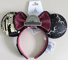 BNWT Disney Loungefly Tower Of Terror Minnie Mouse Ears Headband Adult One Size picture