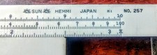 Vintage 1957 Sun Hemmi No. 257 Chemical Engineering Slide Rule Japan Bamboo Good picture