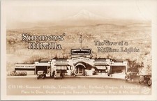 RPPC Portland OR Advertising Roadside Simmons Hillvilla Indian Curios Diner 1930 picture
