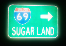 SUGAR LAND Interstate 69 route road sign, Texas, Houston, Pearland picture