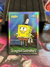Topps 2025 Chrome SpongeBob SquarePants #25 SpongeBob SquarePants Refractor picture