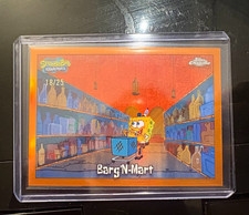 Topps 2025 Topps Chrome SpongeBob SquarePants #131 Barg'N-Mart /25 picture