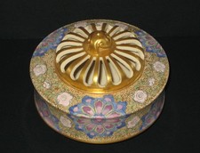 Antique Hand Painted AMERICAN SATSUMA - Art Deco / Nouveau - Artist Signed 1913 picture