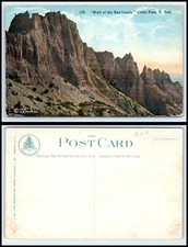 SOUTH DAKOTA Postcard - Cedar Pass, Wall Of The Badlands S39 picture