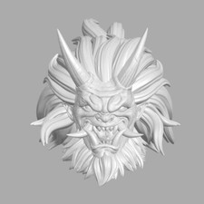 Unleashed Oni Japanese Mythology custom head for Mythic Legions & other figures picture