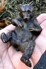 Awesome Austrian Vienna Style Bronze Paperweight of Playful Bear picture