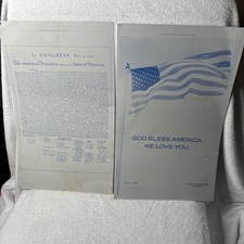 1991 New York Times July 4 Printing Plates Declaration Flag Employee Provenance picture