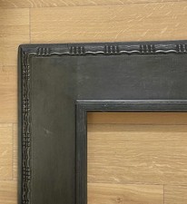 ANTIQUE FITs 22”x26” BLACK GOLD GILT DUTCH RIPPLE VOC PICTURE FRAME++ picture