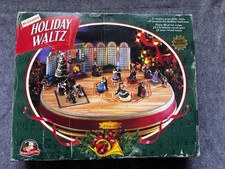 1996 Mr Christmas Holiday Waltz Animated Musical Ballroom WORKS w/ Box picture