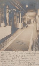 RPPC Postcard Illinois IL Chicago Stratford Hotel Entrance Lobby 1909 Real Photo picture