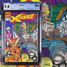 X-Force #1 (Marvel 1991) CGC  9.8 White Pages Wraparound Cover - 1st Solo Series picture