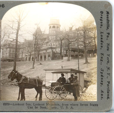 Lookout Inn, Lookout Mountain Tennessee, Horse Carriage--Keystone Stereoview X40 picture