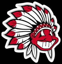Chief Wahoo Magnet Tribute Cleveland Indians Custom Vinyl MLB Baseball Headdress picture