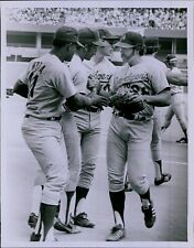 LD203 70s Original Clifton Boutelle Photo MIKE MARSHALL MANNY MOTA of LA Dodgers picture