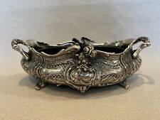 New Silver Plated on Brass Planter, Made in Italy, 16 1/4