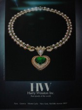 1982 Harry Winston Jewelry Vintage Print Ad 12811 picture