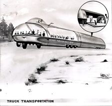 LD343 1963 Wire Photo BUS-TRUCK CONCEPT DESIGN ENVISIONED BY AUTO ENGINEERS picture