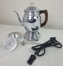 Vintage General Electric Percolator 119P1C Includes Cloth Covered Cord Tested picture