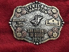 Texican Bull Riding☆X~TREME☆2026☆RODEO CHAMPION TROPHY BUCKLE☆San Anton☆RARE☆316 picture