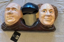 VINTAGE THE THREE STOOGES LARRY, MOE, & CURLY MASK - Adult Size - RARE NEW W TAG picture