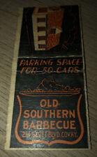 1930s-40s Old Southern Barbecue Matchbook Cover Covington Kentucky picture