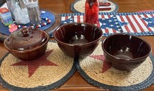Vintage MAR-CREST BOWLS Casserole Bean Pot And Lid picture