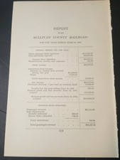 1898 New Hampshire train report SULLIVAN COUNTY RAILROAD Claremont NH Windsor VT picture