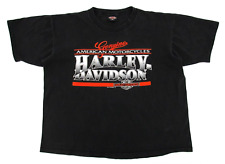 Vtg 1991 Harley Davidson T-Shirt Mens XL Black Maple Grove Raceway Single Stitch picture