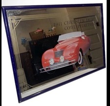 Fun Vintage 1941 Chrysler Dual Cowl Phaeton Framed Mirror Wall Art picture