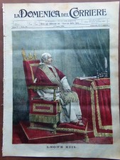 La Domenica del Corriere 12 July 1903 Pope Leo XIII Tower of the Greek Belgrade picture