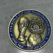 Philadelphia Police FIFA WORLD CUP CHALLENGE COIN PHILADELPHIA picture