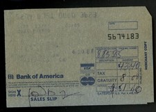 Joan Rivers signed autograph Credit Card Receipt Le Dome Restaurant in Hollywood picture