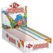 Joker Rolling Paper 1 1/4 Original Cigarette Papers 1.25 Size (Full Box of 24) picture