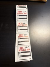 10x Classic Vintage Car Oil Change Reminder Stickers Decals 10 pcs 2x2 Inch picture