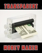 MAGIC MONEY MAKER PRINTER Toy Trick Dollar Bill Machine Change Paper To Real picture