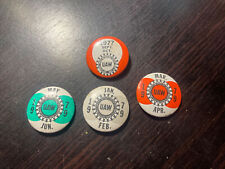 UAW 1977, 1979 United Auto Workers Labor Union Vintage Button Pin Pinback picture