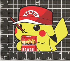 Pikachu POKEMON STICKER DECAL -Peeker Peeking Kawaii- 4 Different Sizes picture