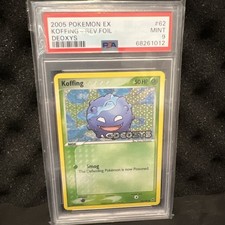 KOFFING REVERSE FOIL 2005 POKEMON EX DEOXYS STAMP #62 PSA 9 picture