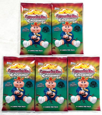 NEW 5-Pack Topps 2022 GPK Garbage Pail Kids CHROME 5 Series Card Set os5 picture