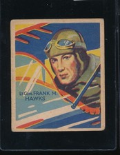 1934 National Chicle Sky Birds Frank M Hawks #34 - Pilot - VgEx - S5081 picture