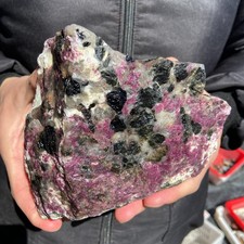 2kg  Natural Plum Tourmaline Quartz Crystal Rough Mineral Specimen picture