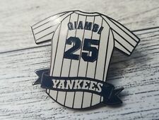 New York Yankees Jason Giambi #25 Player Collectible Lapel Hat Pin MLB Baseball picture