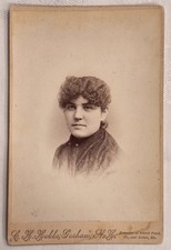 Antique Cabinet Card Grace? A. Leurter 1886 By C.H. Hobbs Of Gorham, NH picture